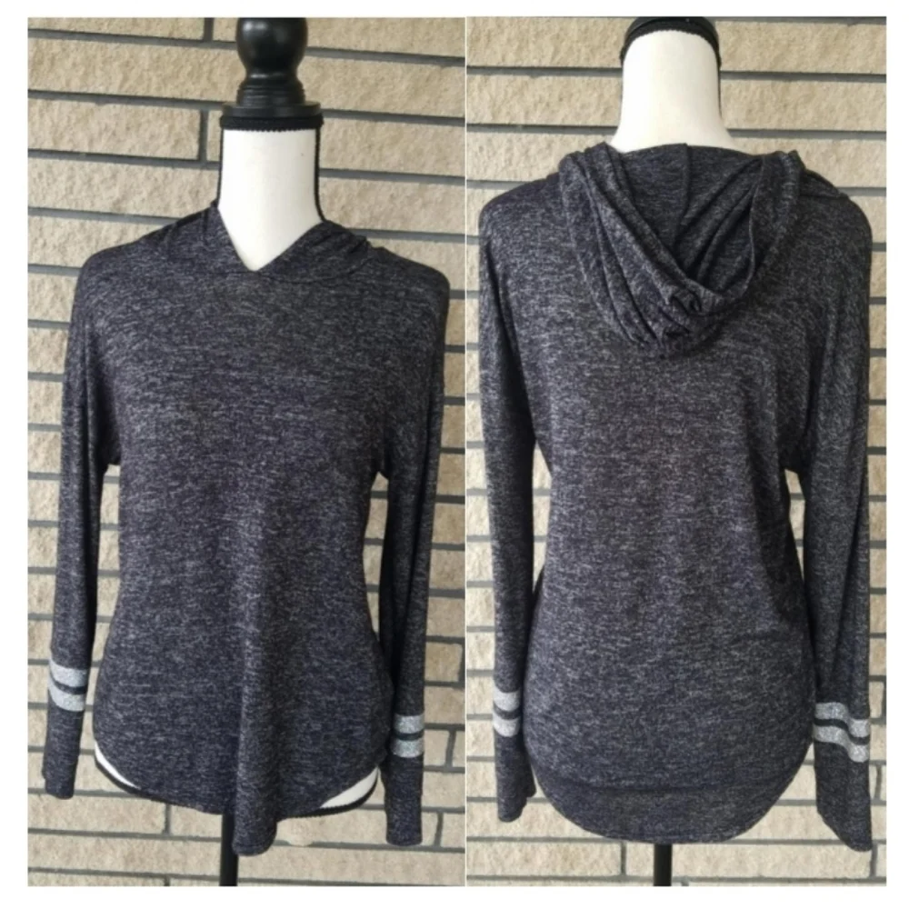 Justice Pullover Hoodie Sweater Gray Size 16
